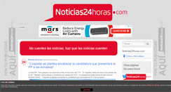 Desktop Screenshot of noticias24horas.com