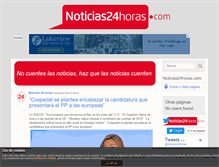 Tablet Screenshot of noticias24horas.com